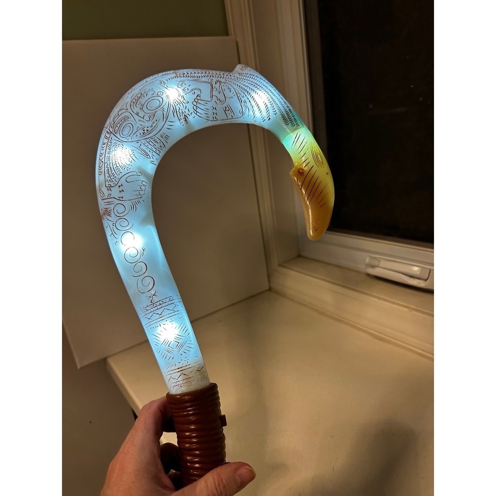 Disney Moana Maui's Magical light and sound Fish Hook toy.